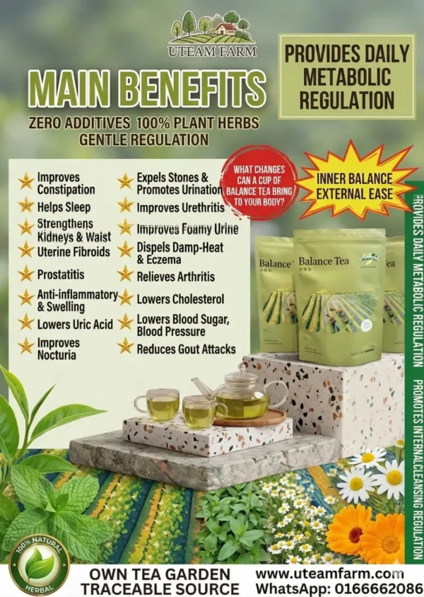Uteam Farm Balance Tea – Bag Pack