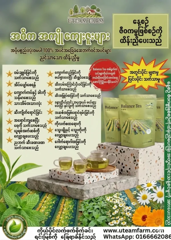 Uteam Farm Balance Tea – Bag Pack